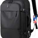 Carry on Travel Backpack for Airplanes, 40L Suitcase Backpack Luggage Business Work Weekender Bag, TSA Laptop Backpack Flight Approved, Expandable Black Travel Backpack for Men Women