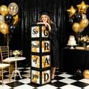 Graduation Decorations 2026 Set of 4 Boxes with 20pcs Balloons and Letters 2026 GRAD So Proud of You - Class of 2026 Party Supplies for High School & College Celebrations