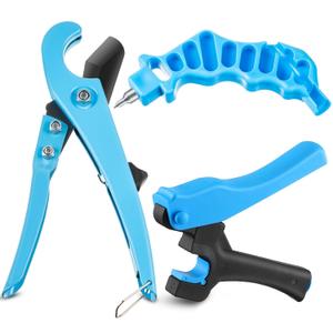 Feekoon Drip Irrigation Tubing Cutter Hole Punch Tool, Irrigation Sprinkler Hose Cutter, 2 in 1 Combination Drip Punch Tool For Garden PE Pipe 16 20mm(Blue)
