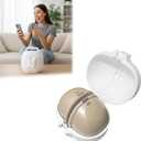 Breast Pump Case for Eufy S1 Pro, for Eufy E10, for Eufy E20, Keep The Pump Upright to Prevent Leakage, Suitable for Placement Between Uses, Easy Carrying, Postpartum Gift (Covered Style) (White)