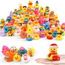 Umbresen Rubber Ducks Bath Toy in Bulk, Assortment Jeep Ducks for Jeep Ducking, Pool Rubber Ducky Floater Bathtub Toys Party Favors Birthday Gifts (100)
