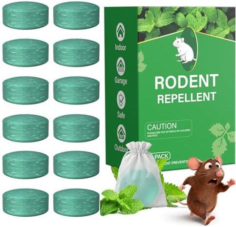Mole Rodent Repellent,Mole Repellent for Lawns and Yard 12 Pack Mole Repellent, Gopher Repellent, Groundhogs Repellant Outdoor Nature Mouse Deterrent for Indoor Outdoor Use, for Garden & Home