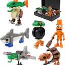 Brainrot Building Blocks Set 290PCS 6-in-1 brainrot Toys, STEM Construction Toys for Ages 6+, DIY Creative Building Kit (with Gift Box)