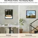 HOUSE DAY 16x20 Poster Frame MDF Wood and Polished Plexiglass, 16 x 20 Picture Frame Black without Mat or 12x18 with Mat, Horizontal or Vertical Wall Mounting 16x20 Poster Frames for Large Size Picture 3 Pack