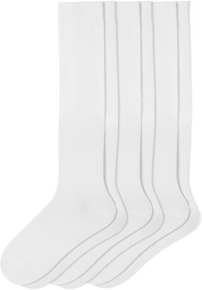 HUE Women’s Flat Knit Knee High Cotton Boot Causal Dress Long Calf Socks
