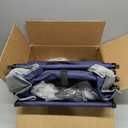 SYNCFUN Collapsible Wagon Cart Foldable 300lbs, Portable Rolling Shopping Carts on Wheels, Folding Sport Beach Wagons All Terrain, Heavy Duty Garden Utility Cart for Groceries Fishing, Blue