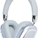 New Wireless Headset, Hifi Clear Call, Comfortable Fit With Head, Foldable, Rotatable, Stretchable. Compatible with Mobile Phones, Computers, MP3 and Other Devices. Wireless Headphones (Silvery)