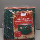 Christmas Ornament Storage Box with Dividers Fits 64 Holiday Ornaments 3 Inches Top Clear Christmas Storage Container with 4 Separate Trays Dual Zippers Red Holiday Ornament Storage Box Bin