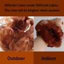 iLUU 2pcs Copper Red Messy Hair Bun Extensions Orange Red Synthetic Hair Scrunchie Scrunchy Updo Chignons Fire Color Hairpiece for Women Girl Lady Party Cosplay (#350)