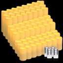 144-Pack LED Flameless Flickering Candles with Remote Control and 2/4/6/8 H Timer Led Pillar Candles of Wedding, Table, Halloween,Christmas Decorations and Special Occasions (Three Sizes)