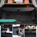 Powerty Cargo Cover for Nissan Rogue 2026 2021-2025 Platinum S SL SV, Trunk Cover Retractable Trunk Shielding Shade Rogue Accessories Cargo Luggage Cover No Gap(Not for Rogue Sport/Select)