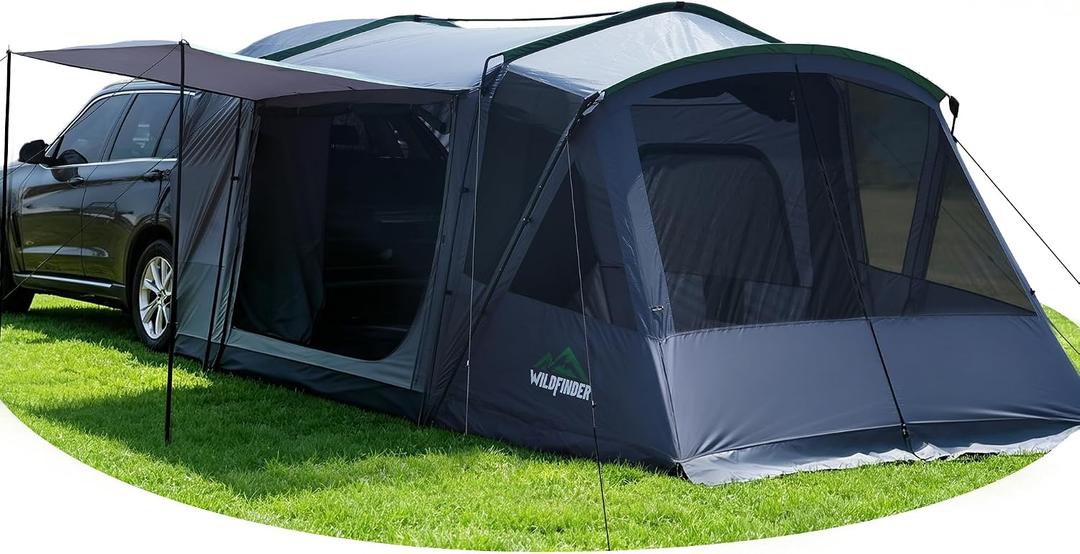 WildFinder 5-9 Person SUV Tent, Screen Porch and Awning, 14.1x9.2x6.9 FT