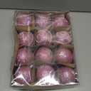 Liliful 12 Pcs Christmas Ball Ornaments Christmas Tree Decorations Shatterproof Foam Glitter Balls Hanging Xmas Tree Ornaments for Home New Year Holiday Indoor Outdoor Party Decor(Pink,3.54 Inch)