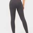 Butt Lifting Leggings with Pocket for Women 25" High Waisted Tummy Control Squat-Proof Compression Womens Leggings (Black, L)