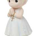 Precious Moments Blessings On Your First Communion Blonde Hair Girl Figurine, Bisque Porcelain Communion Gift for Girls, Religious Keepsake for Catholic and Christian Faith