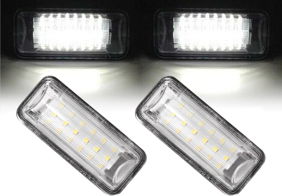 2 Pcs Error Free Xenon White LED License Plate Light Compatible with 2008-2020 Impreza WRX STi BRZ Crosstrek Forester Legacy FRS GT-86 FT-86 License Tag Lights 84912FG110