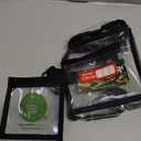 Rough Enough Clear TSA Approved Toiletry Bag Quart Size Travel Makeup Case with Zipper Compartment Small Mini Cosmetic Pouch Carry on for Women