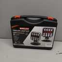 Wireless Trailer Lights with Strobe Mode, Magnetic Wireless Tail Lights for Trailer, USB-C Rechargable 120 Rotatable Tow Light Kit for Truck, RV, Camper, Van, Boat, IP67 Waterproof (Black)