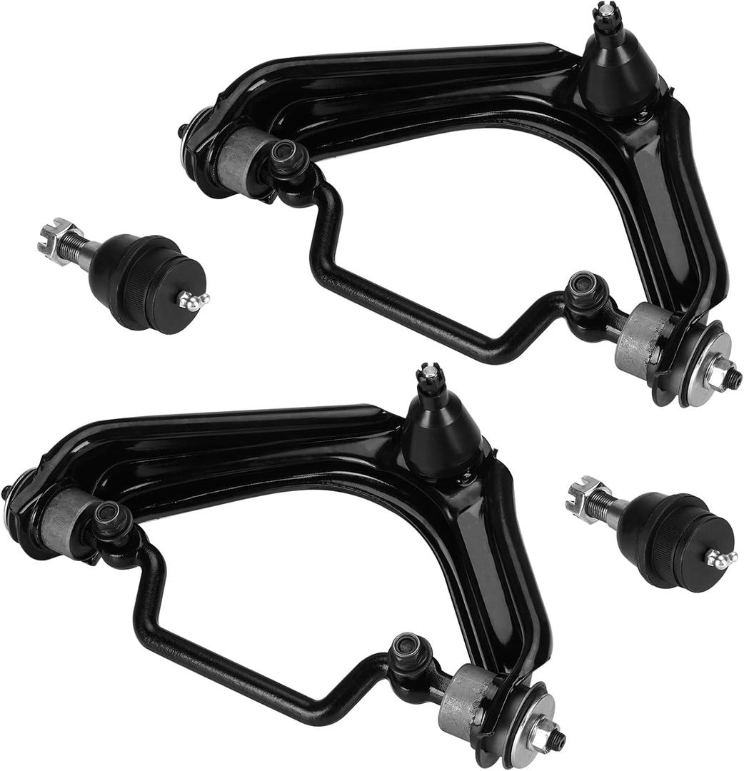Front Upper Control Arms w/Ball Joints+ Front Lower Ball Joints for 2002-2005 Ford Explorer/Mercury Mountaineer, 2003-2005 Lincoln Aviator K620224 K620225 K8695 (4PCs)