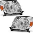 for 2005 Toyota Tacoma Headlights Assembly for 2005 2006 2007 2008 2009 2010 2011 Toyota Tacoma Pickup OE Style Pickup Truck Replacement 2005-2011 Headlights Assembly Pair Chrome Housing
