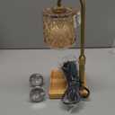 Hong-in Candle Warmer Lamp with Timer -Dimmable Adjustable Height Wax Melt Warmer for Jar Candles,Vintage Home Decor with Elegant Amber Glass,Birthday Gifts for Women, Mom, Friend, Sister