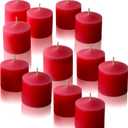 Red Apple Cinnamon Scented Votive Candles, Set of 9-1.25" Wax Candles for Home, Scented 10 Hour Burn Time - Aromatherapy, Spa Ambiance, Table Centerpieces & Home Dcor