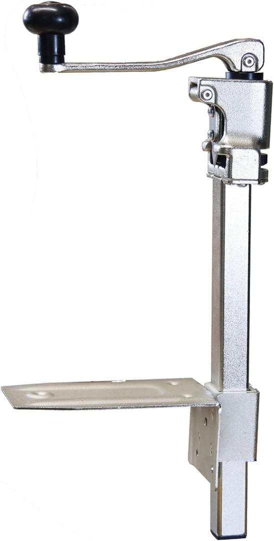 Commercial Can Opener Heavy Duty for Large Cans Manual Stainless Steel Table Can Openers Restaurant Can Opener #10 Cans Up To 11" Tall For Bars Hotel Kitchen (Nickle)