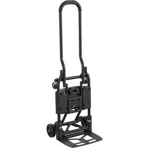 Cosco Shifter Folding Hand Truck/Cart - Heavy Duty Steel Frame, 300lbs Capacity, Black