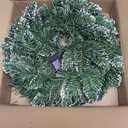 YULETIME 6 ft Lighted Christmas Garland, Battery Operated with 20 Fairy Lights Artificial Garland, Red Baubles, Berries, Poinsettia, Spruce Branches, Pine Needles