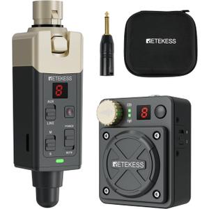 Retekess TA101 in Ear Monitor System,Wireless IEM System,Stereo/Mono,Low Latency, 8 Channels,Durable Transmitter and Beltpack Receiver for Recording Studio,Singer,Band Rehearsals and Live Performance