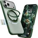 TORRAS 360 Magnetic Stand for iPhone 17 Pro Max Case, [Fit for MagSafe] [4X MilitaryGrade Protection] Slim Case for iPhone 17 Pro Max, 6.9", Translucent Pine Green, Ostand O3 Fitness Series