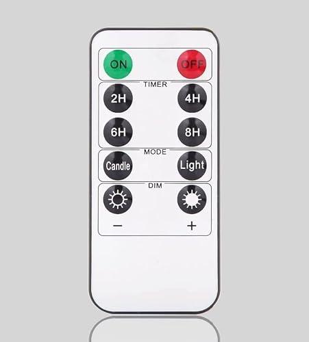 Tyawon 10-Key Flameless Candle Remote Control 2/4/6/8H Flameless Candles Timer (Not Universal)