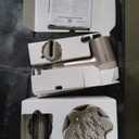 Shark HD120BRN Blow Dryer HyperAIR Fast-Drying with IQ 2-in-1 Concentrator, Styling Brush, and Curl-Defining Deep Diffuser Attachments, Ionic, No Heat Damage, for All Hair Types, Stone