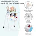 Kinderkraft Yummy Highchair, Baby Chair, Pink | Ergonomic, Reclining, Foldable, Adjustable Height, Detachable Double Tray