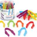 Learning Resources Easy-Grip Tweezers - Sensory Bin Tools, Tongs for Kids, Fine Motor Skills, Montessori Grabber Tool, Toddler Activities, School and Teacher Supplies, Daycare Essentials