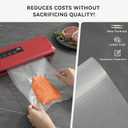 8" x 20' and 11" x 20' Vacuum Sealer Roll, 6 Pack-Ideal for Food Storage, Sous Vide, and Meal Prep, Keep Food Fresh and Nutrients, Wevac Lite