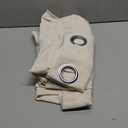 NICETOWN Natural Linen Curtains for Bedroom, Decorative Thick Flax Window Treatments Semi Sheer Privacy Assured with Light Through for Nursery/Bathroom, W55 x L54, Sold as 2 Panels