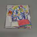 2 x 10 Pieces Happy Birthday Decorations Set,3D Table Toppers Double Sided Stand Cards for Party Supplies,Colorful Birthday Themed Honeycomb Centerpiece. (4 year old)