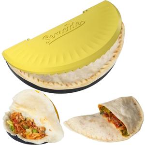1Pack Tortilla Crimper, 10-12 Flour Tortilla Sealer | DIY Make Sealed Tacos, Quesadillas, Burritos & More | Tortilla Press for Christmas Party | BPA-Free, Dishwasher Safe, Tortilla Press Maker