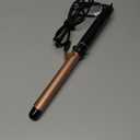 Dual Voltage Curling Iron 1 Inch Long BarrelCeramic Fast-Heating Hair Styling Tool for Short & Long Hair, Travel Curling Wand with 12 Levels Smart Temperature Control and Safety Glove (Rose Gold)