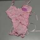 Avidlove Lingerie for Women Sexy Corset Garter Lingerie Set One Piece Teddy Bodysuit Boudoir Outfit (Pink, M)
