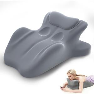 Sweet Spot Intimacy Pillow for Couples | 27° Ergonomic Sex Pillow with Memory Foam | Supports HIPS, Back & Spine for Effortless, Pain-Free Intimacy | Removable Washable Cover (Grey), Standard