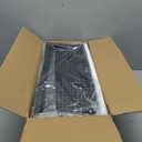 Slim Rolling Storage Cart with Wheels, 4-Tier Metal Utility Cart with Handle & Wood Top, Small Mobile Organizer Shelf Unit for Laundry Room, Kitchen, Bathroom, Office, Narrow Space (7.1 inch, Black)