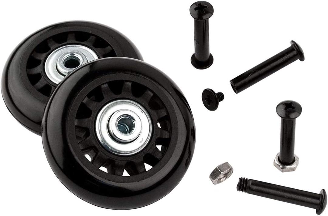 Protec Replacement Wheels Designed for Protec Bags and Cases Black Model WLSBKPR 60mm