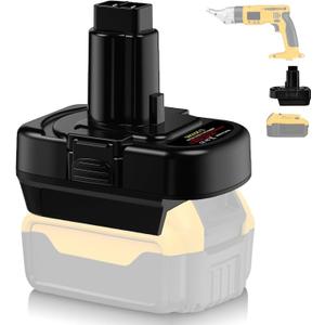 for Dewalt 20V Li-Ion to 14.4V-12V Ni-Mh Battery Adapter, Convert for Dewalt 20V Battery to 14V 12V DC9091 DW9091 DW9094 DE9091 DE9071 DE9072 DE9075 Cordless Power Tool