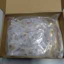 Chunful 24 Packs Clear Church Pew Clips for Weddings Heavy Duty Plastic Pew Hooks Decorations Church Bench Bow Holders for Aisle Chairs Railing Bow Garland Decor