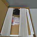 Air Jade Window Air Conditioner Side Panels with Frame, Adjustable AC Side Panels for Most 5,000 to 14,000 Btu Window AC Units, Extra Wide Window Air Conditioner Panels and Frame Kit, Pack of 2