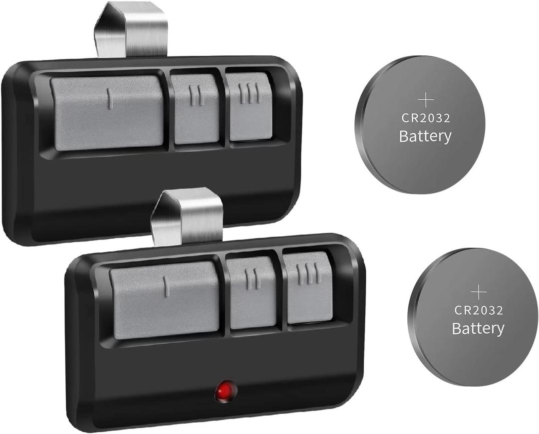 2 Replacement Garage Door Opener Remote,Compatible with Liftmaster Chamberlain Sears Craftsman Garage Door Opener Remote,Extra Battery,1993 to Present