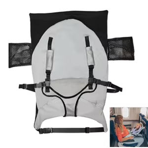 Upgrade Your Ride with Premium Airplane Seat Extender, Grey, Size 16×22"