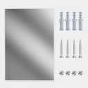 Ultra-Thin & Reversible Stainless Steel Stove Backsplash Panel, 24" x 30" Splatter Guard for Kitchen Wall & Range Hood | Easy Installation with Pre-Drilled Holes & Mounting Screws Included